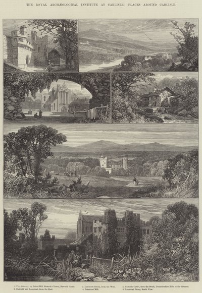 El Instituto Arqueológico Real en Carlisle, lugares alrededor de Carlisle de James Burrell Smith